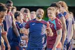 صور | محمد صلاح يشارك في تدريبات طرابزون سبور لأول مرة