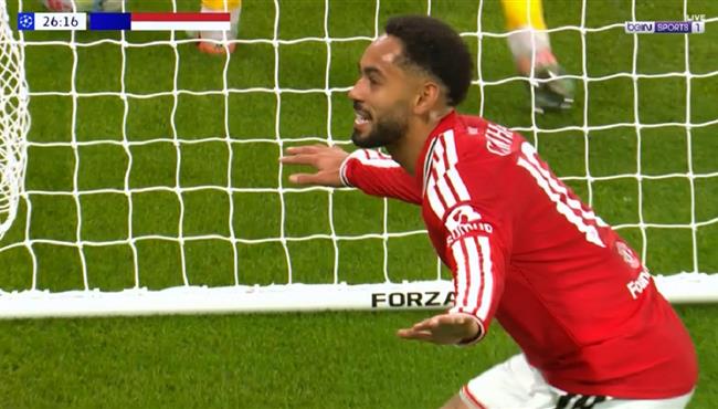 هدف مانشستر يونايتد الاول في مرمي نادي صباح بدوري ابطال اوروبا