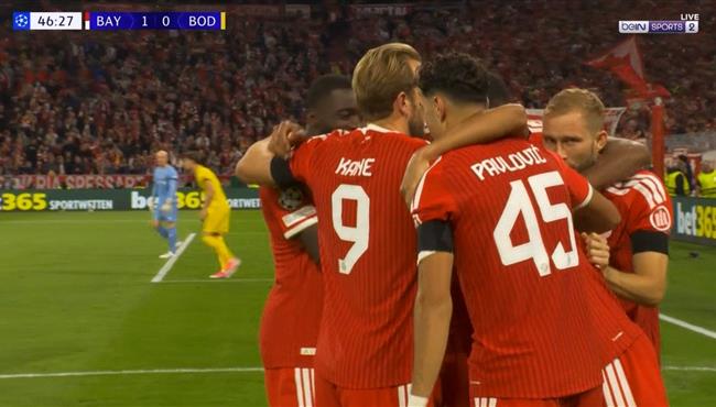 اهداف مباراة بايرن ميونخ وبودو جليمت في دوري ابطال اوروبا