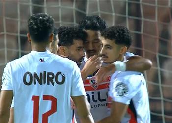 فيديو عبد الله السعيد يسجل هدفي الزمالك الأول والثاني أمام إيه إس بورت