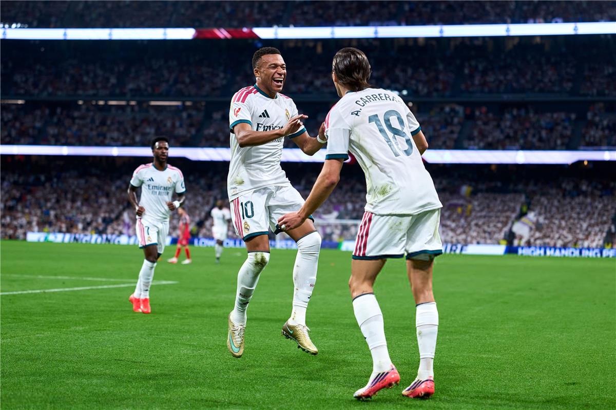 فيديو | مبابي يسجل هدف ريال مدريد الأول ويصنع الثاني أمام فاليكانو بالدوري الإسباني