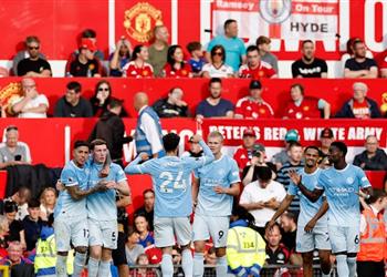 فيديو بـ10 لاعبين مانشستر سيتي يفوز على مانشستر يونايتد في ديربي الدوري الإنجليزي