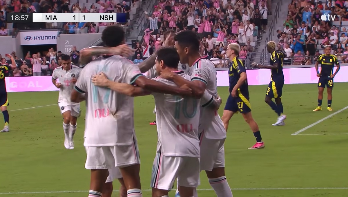 ملخص واهداف مباراة انتر ميامي وناشفيل (2-2) الدوري الامريكي