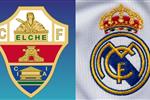 القناة الناقلة لمباراة ريال مدريد وإلتشي اليوم في الدوري الإسباني