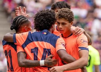 قائمة برشلونة لمباراة راسينج سانتاندير في الدوري الإسباني موقف حمزة عبد الكريم