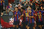 لاعب برشلونة يغادر مباراة راسينج سانتاندير مصابًا