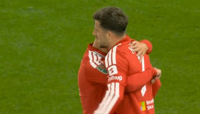 هدف مانشستر يونايتد الاول الرائع في مرمي برايتون بكاس الكاراباو