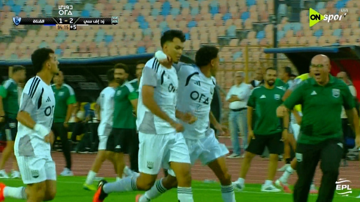 هدف زد الثاني في مرمي القناة بالدوري المصري