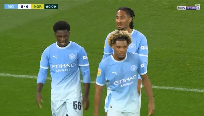 اهداف مباراة مانشستر سيتي ونورويتش سيتي في كأس رابطة الدوري الإنجليزي