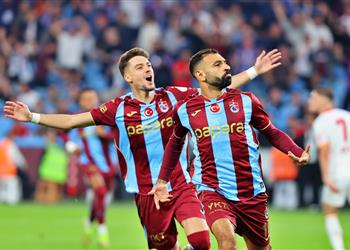 فيديو محمد صلاح يسجل هدف طرابزون سبور الثالث أمام جالطة سراي