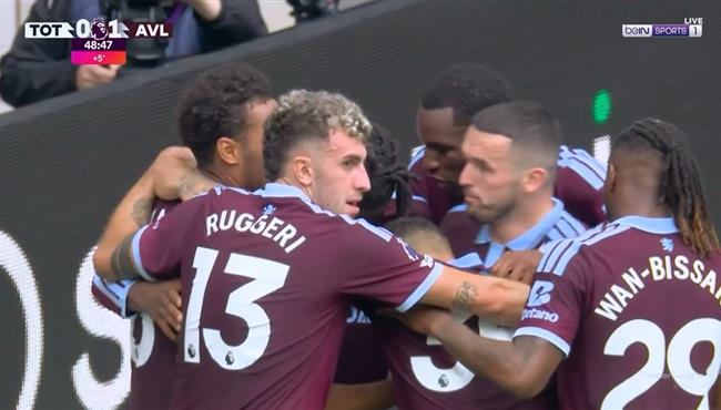 اهداف مباراة توتنهام واستون فيلا في الدوري الانجليزي