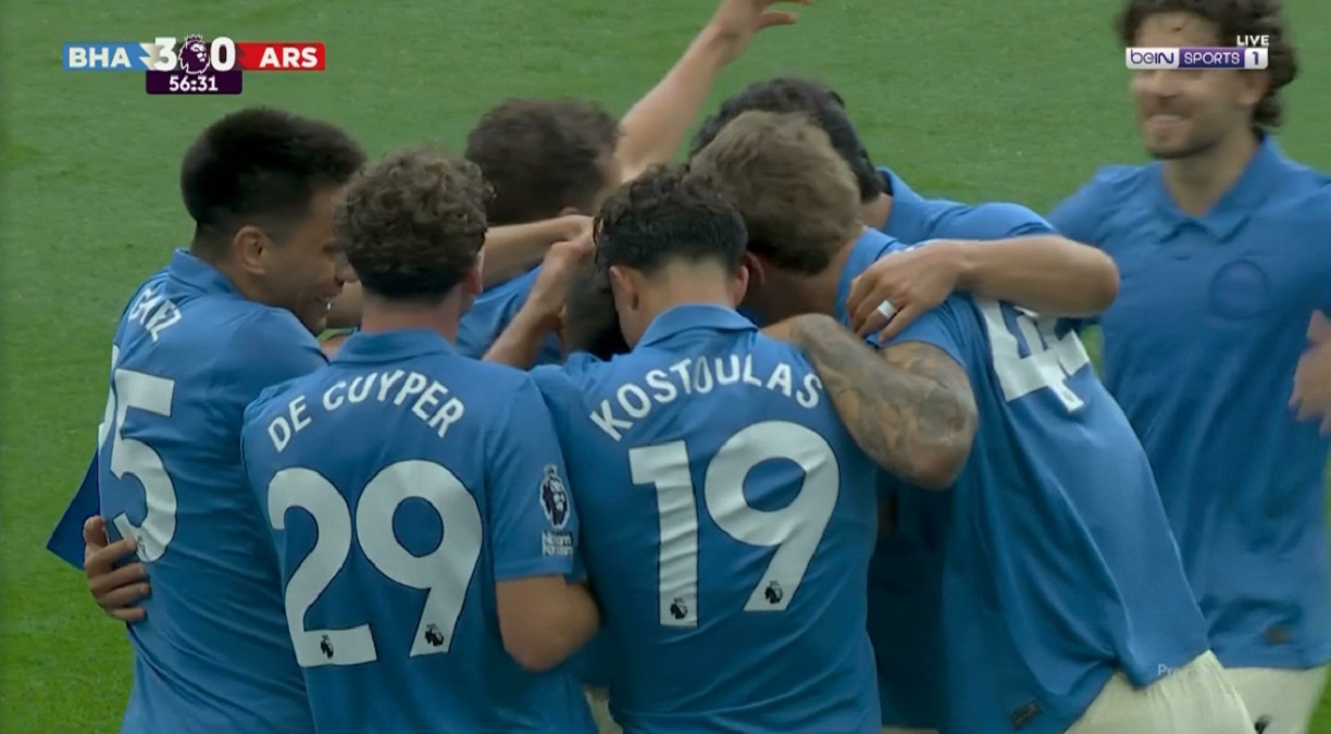 اهداف مباراة ارسنال وبرايتون (0-3) الدوري الانجليزي