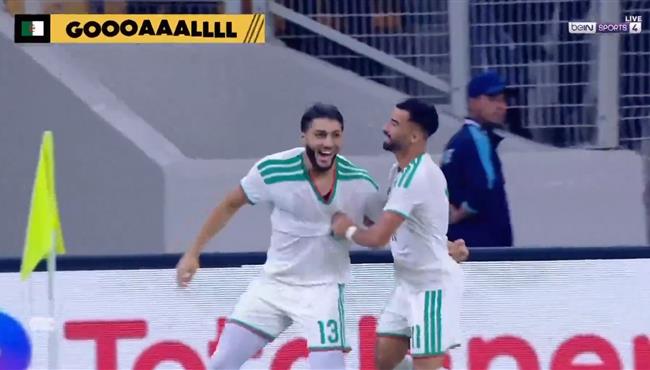 هدف الجزائر الاول في مرمي زامبيا بتصفيات كاس امم افريقيا