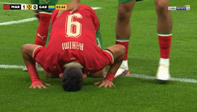 هدف سفيان رحيمي في مرمي الجابون بتصفيات كأس امم افريقيا
