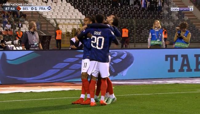 هدف فوز فرنسا القاتل علي بلجيكا 1 0 دوري الامم الاوروبية