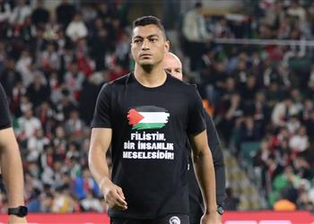 فيديو برأسية رائعة مصطفى محمد يسجل هدف تعادل كونيا سبور أمام منتخب فلسطين