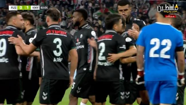 اهداف مباراة فلسطين وكونيا سبور الودية