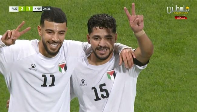 هدف فلسطين الثاني في مرمي كونيا سبور مباراة ودية