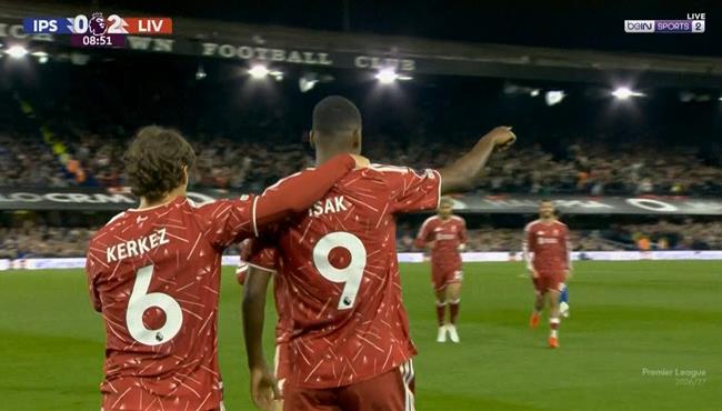 اهداف مباراة ليفربول وابسويتش تاون في الدوري الانجليزي
