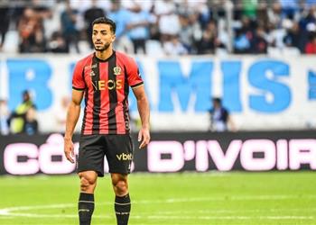 شبكة فرنسية تكافئ محمد عبد المنعم رغم تعادل نيس مع لومان
