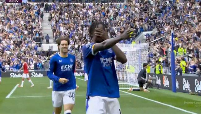 هدف تعادل ايفرتون الرائع مع مانشستر يونايتد 1 1 الدوري الانجليزي