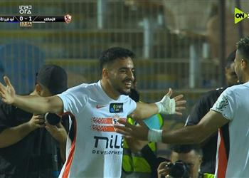 فيديو محمد إسماعيل يسجل هدف الزمالك الأول أمام أبو قير للأسمدة