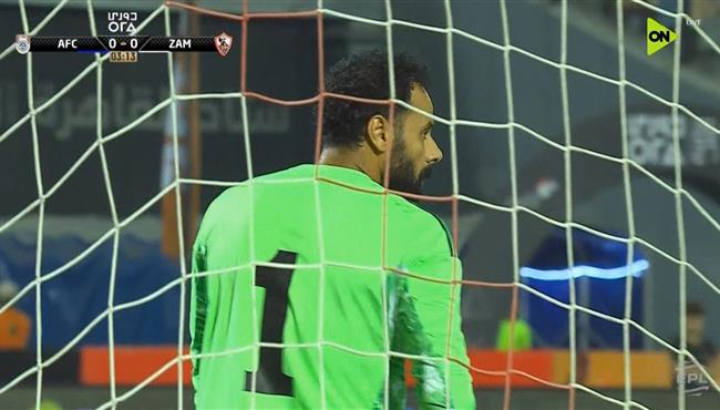 تصدي جنش يحرم الزمالك من هدف بالدوري المصري