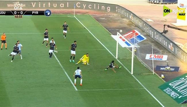 خالد صديق ينقذ هدف محقق لـ بيراميدز امام الجونة بالدوري المصري