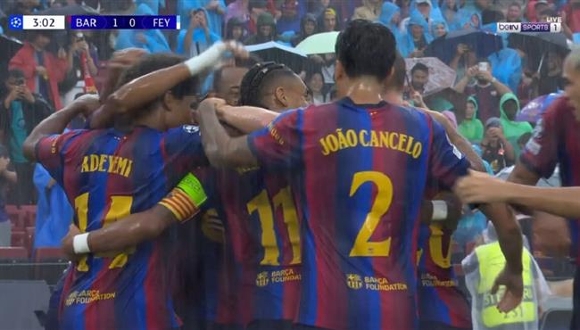 اهداف مباراة برشلونة وفينورد في دوري ابطال اوروبا