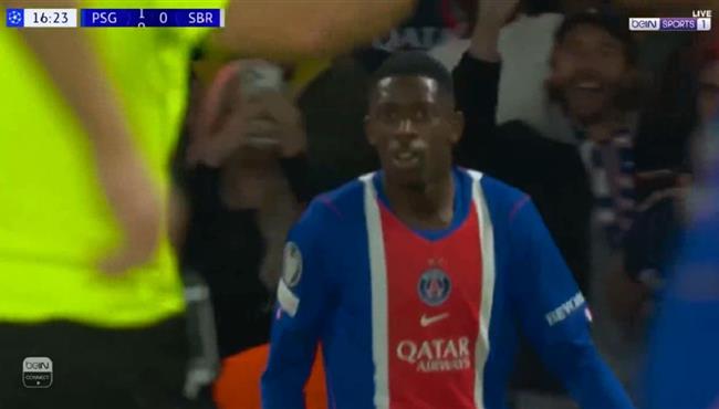 هدف عثمان ديمبلي الاول في مرمي سلوفان براتيسلافا بدوري ابطال اوروبا