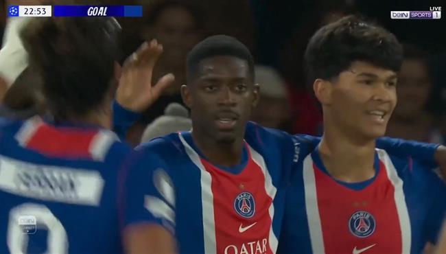 هدف عثمان ديمبلي الثاني في مرمي سلوفان براتيسلافا بدوري ابطال اوروبا