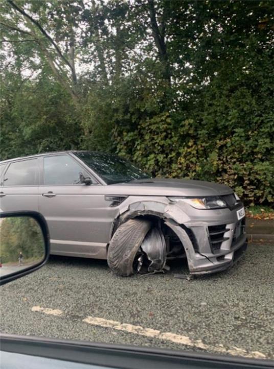 صورة السيارة بعد الحادث
