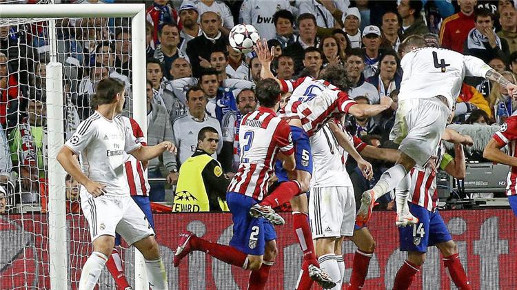 هدف سيرجيو راموس في مرمى اتلتيكو مدريد في نهائي دوري أبطال أوروبا 2014