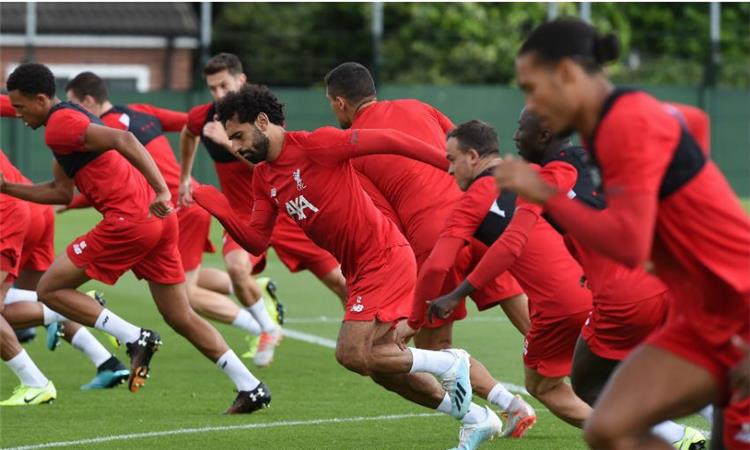 محمد صلاح في تدريبات ليفربول