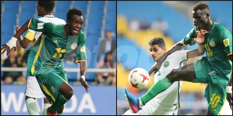 أليو بادجي وإبراهيما نداي في كأس العالم للشباب 2017 مع منتخب السنغال