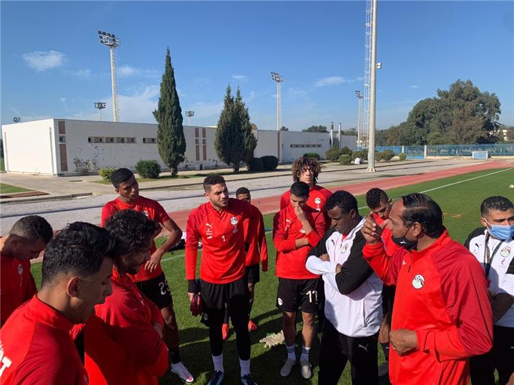 تدريبات منتخب الشباب استعدادا لمباراة تونس