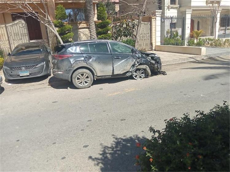 سيارة عمر سافيولا بعد انقلابها