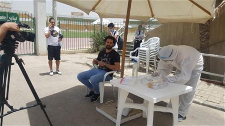لاعبي المقاولون العرب يجروا المسحة الطبية الأولي لكورونا