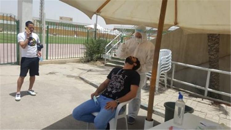 لاعبي المقاولون العرب يجروا المسحة الطبية الأولي لكورونا
