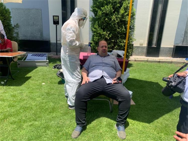 خضوع العاملين والموظفين في اتحاد الكرة لـ مسحة الكشف غن كورونا