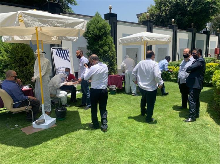 خضوع العاملين والموظفين في اتحاد الكرة لـ مسحة الكشف غن كورونا