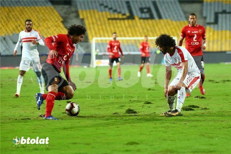 عبد الله جمعة لاعب الزمالك في مباراة سابقة أمام الاهلي