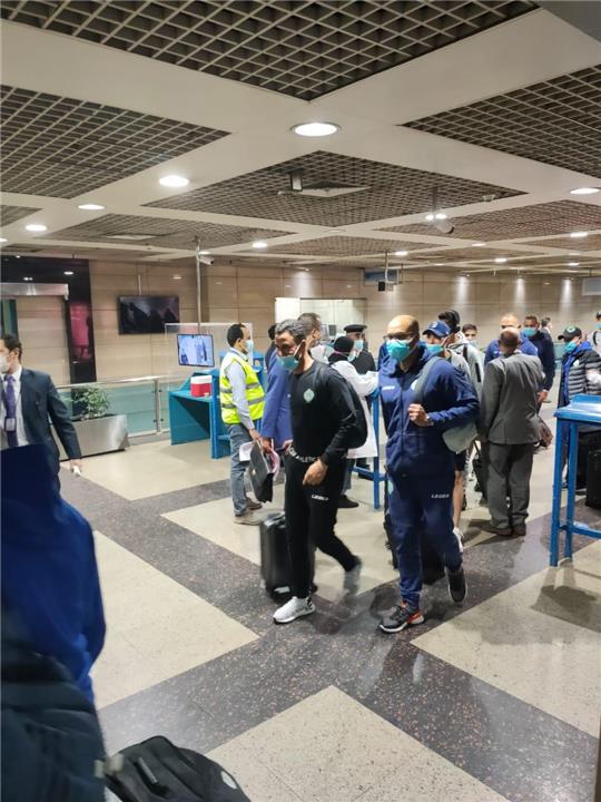 بعثة الرجاء في مطار القاهرة
