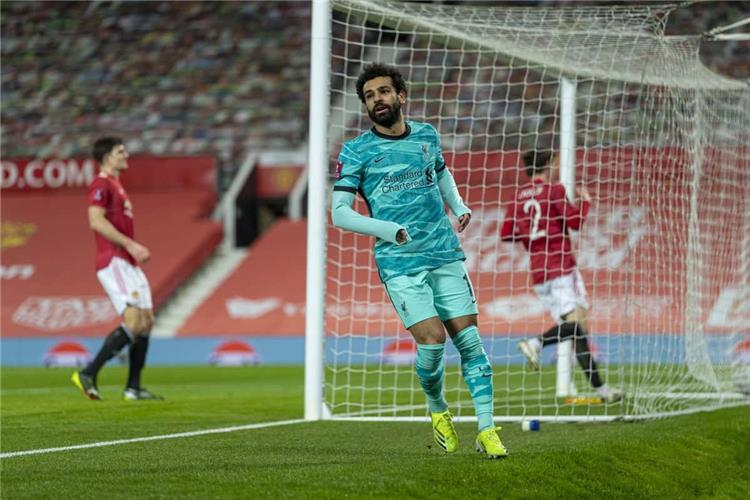 محمد صلاح في مباراة مانشستر يونايتد الأخيرة في كأس الاتحاد الإنجليزي