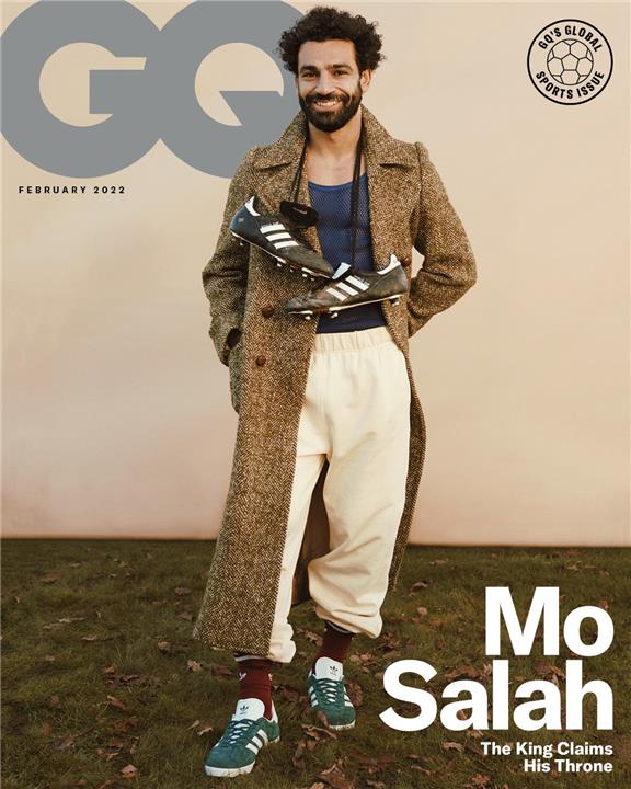 محمد صلاح على غلافة مجلة GQ