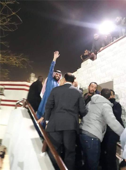 وصول تركى ال الشيخ مقر الزمالك