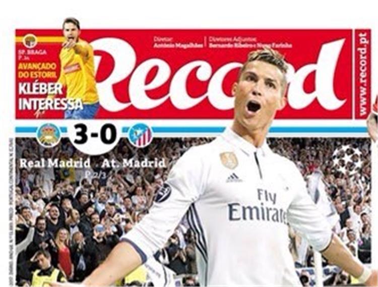الصحف البرتغالية تشيد بـ رونالدو الوحش زعيم الأبطال