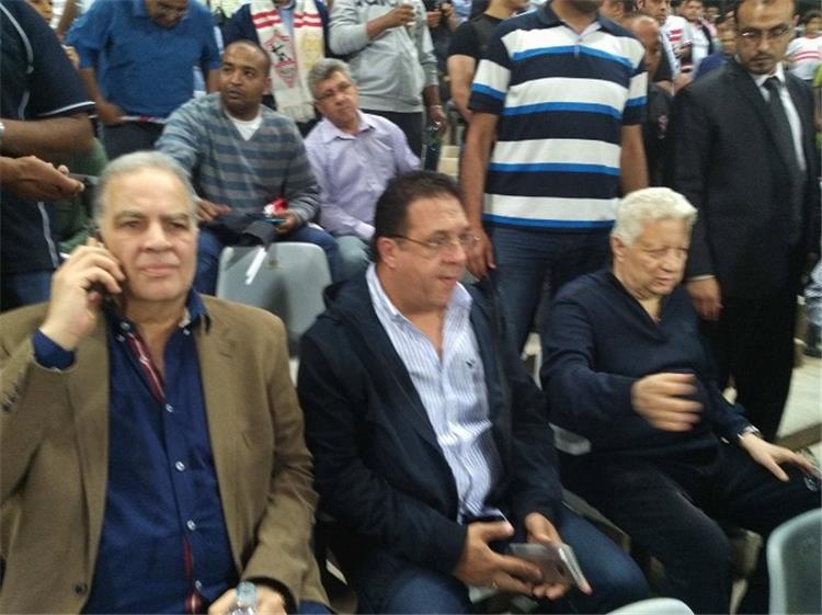 مرتضى يحضر مباراة الزمالك وكابس يونايتد والجماهير تستقبله بـ السباب