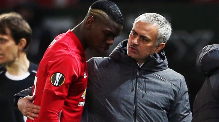 بول بوجبا و جوزيه مورينيو jose mourinho pogba