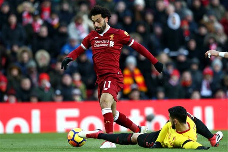 محمد صلاح ومدافع واتفورد